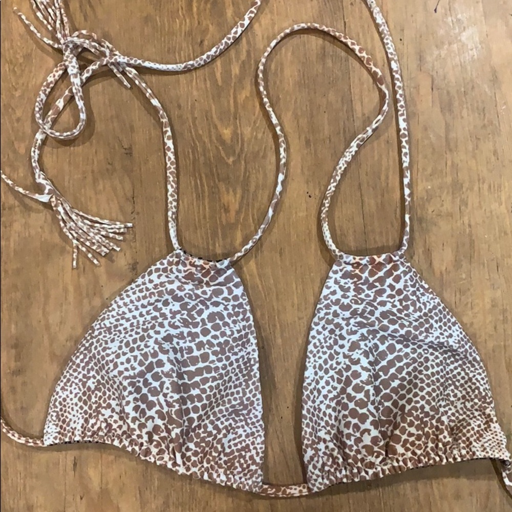 Acacia swimwear canons top in mud snake